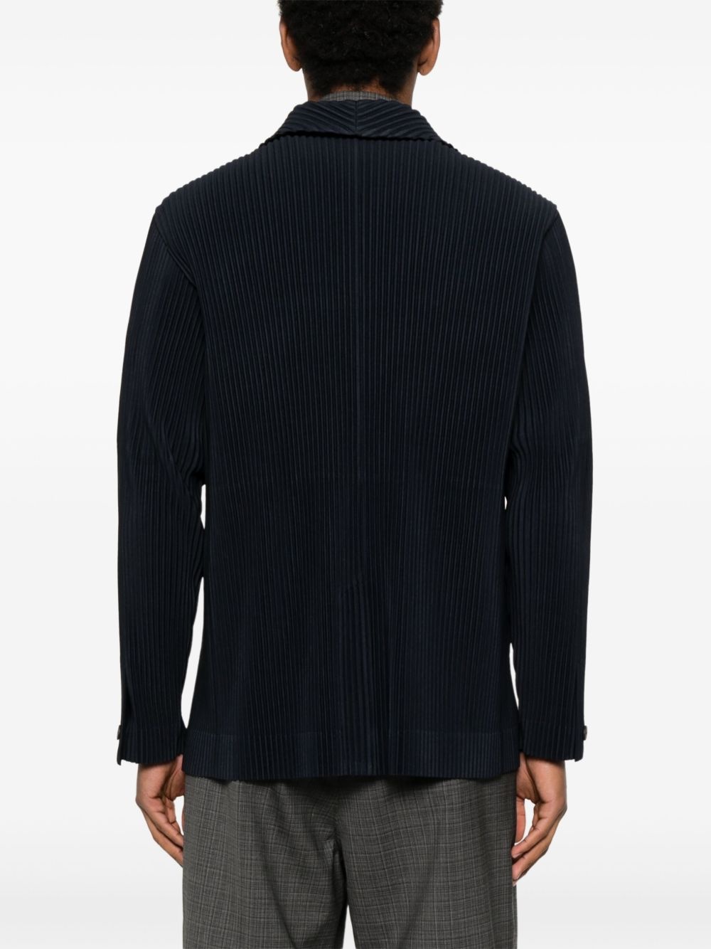 plissé-effect blazer - 4