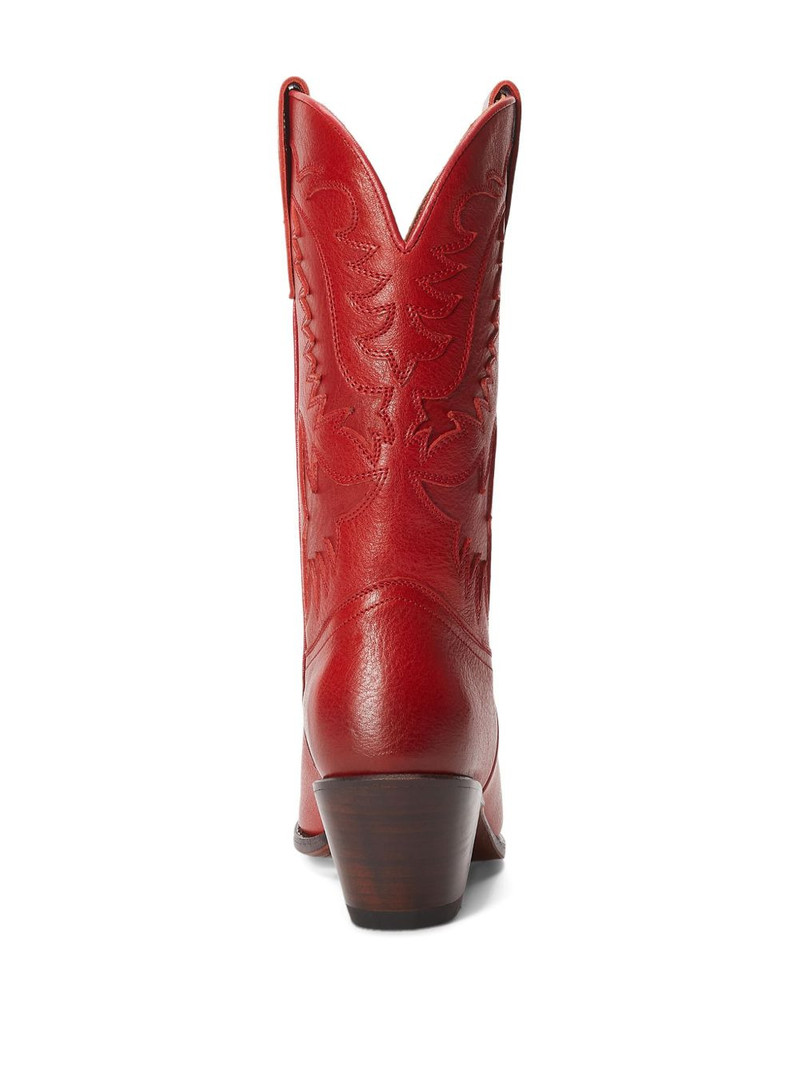 leather embroidered cowboy boots 3