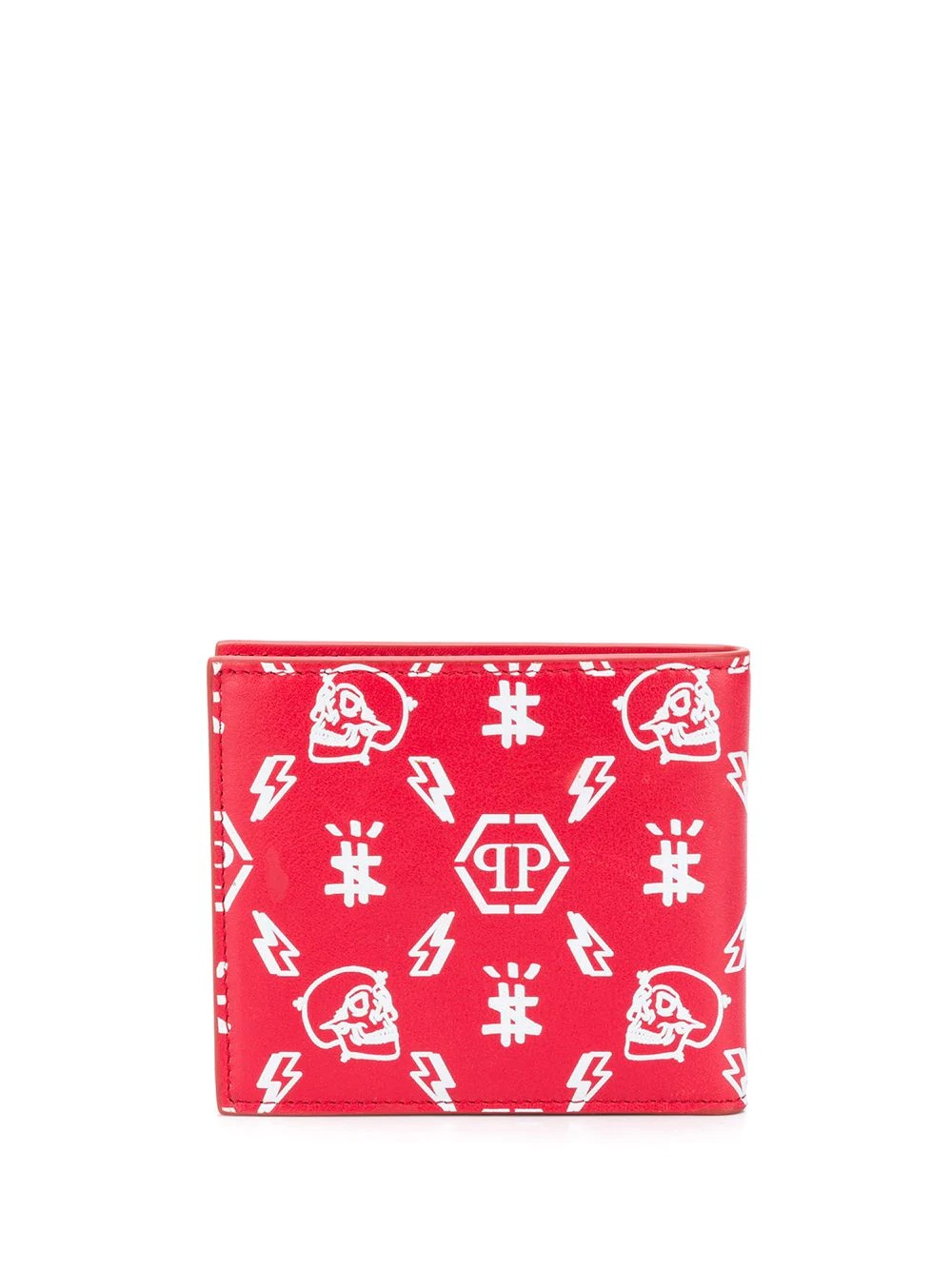 skull monogram print wallet - 2