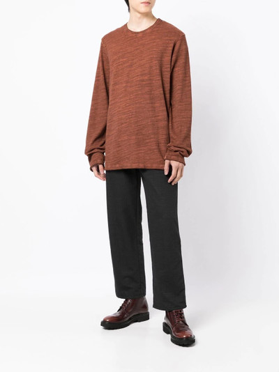 UMA WANG mélange round-neck jumper outlook