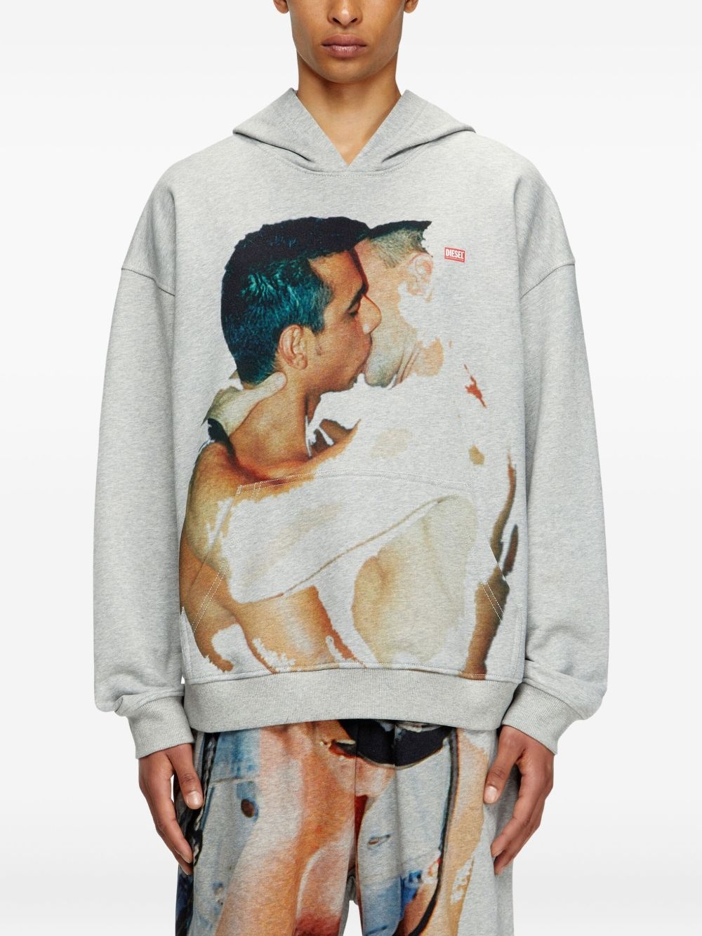 x Tom of Finland Foundation Kiss-print hoodie - 4