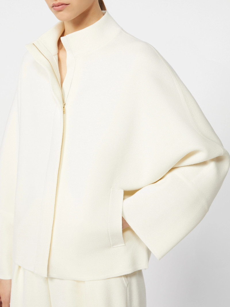 SPORT Wool boxy cardigan - SILK 5