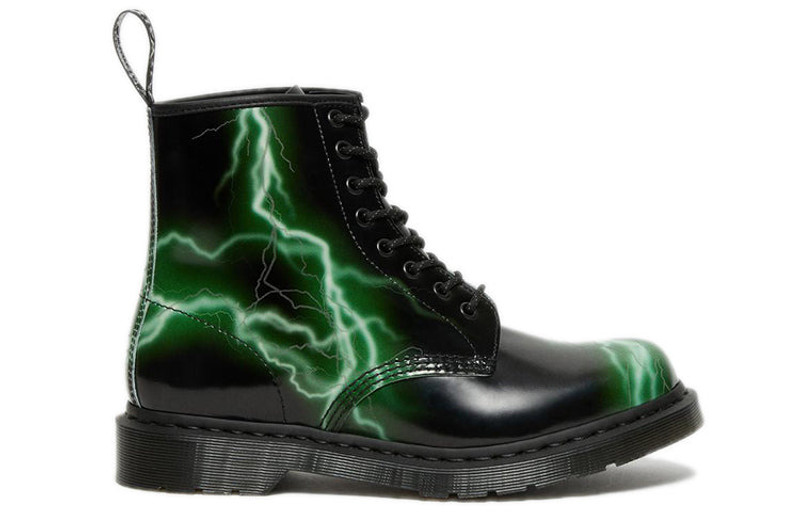 Dr. Martens Dr. Martens Unisex 1460 Martin Boots Black/Green 27052001 outlook