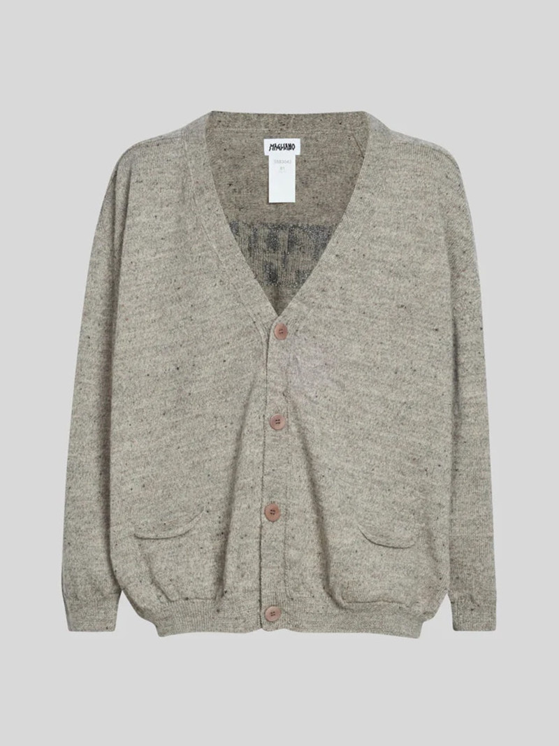 Grampa Cardigan Light Grey 1