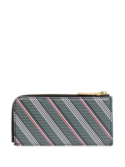 Thom Browne striped zip wallet outlook