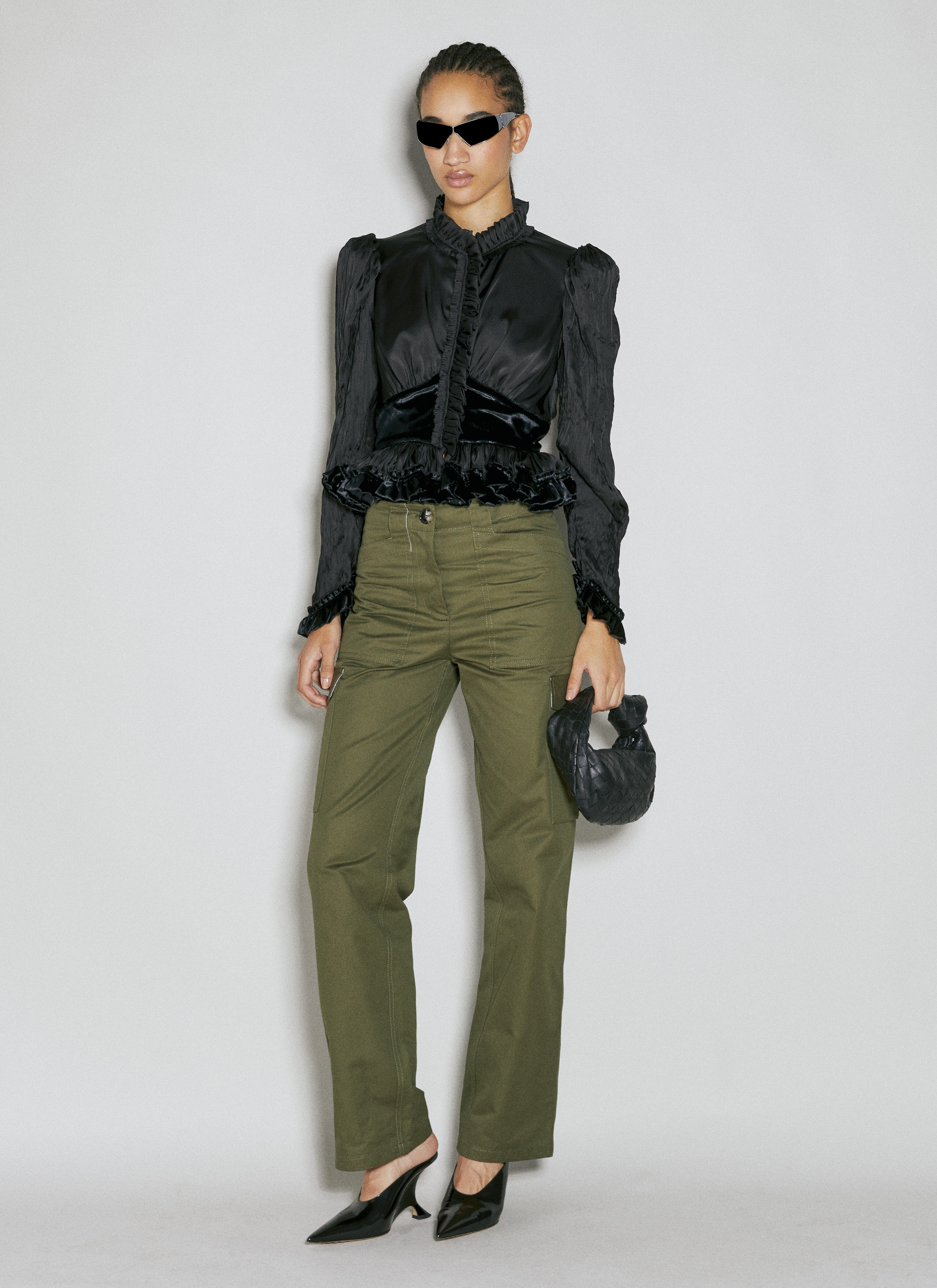 Ruffle Panel Construction Top - 2