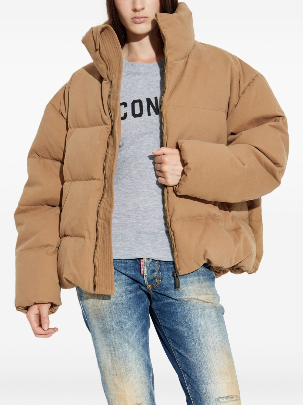 deer-print quilted jacket - 3
