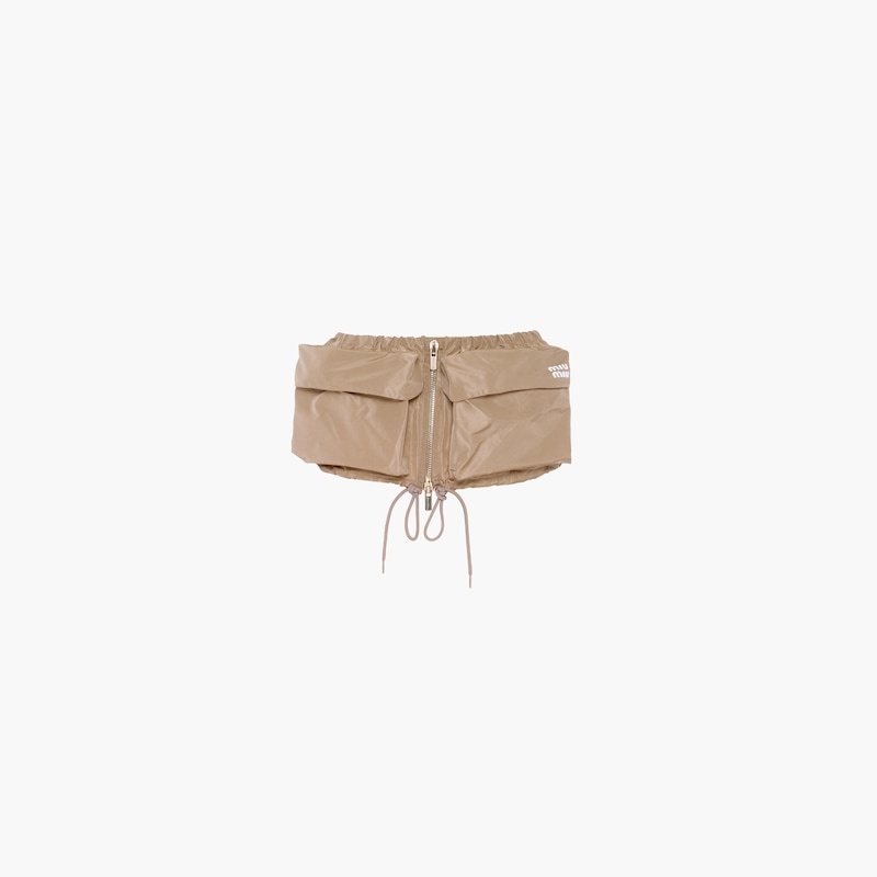 Technical fabric miniskirt - 2