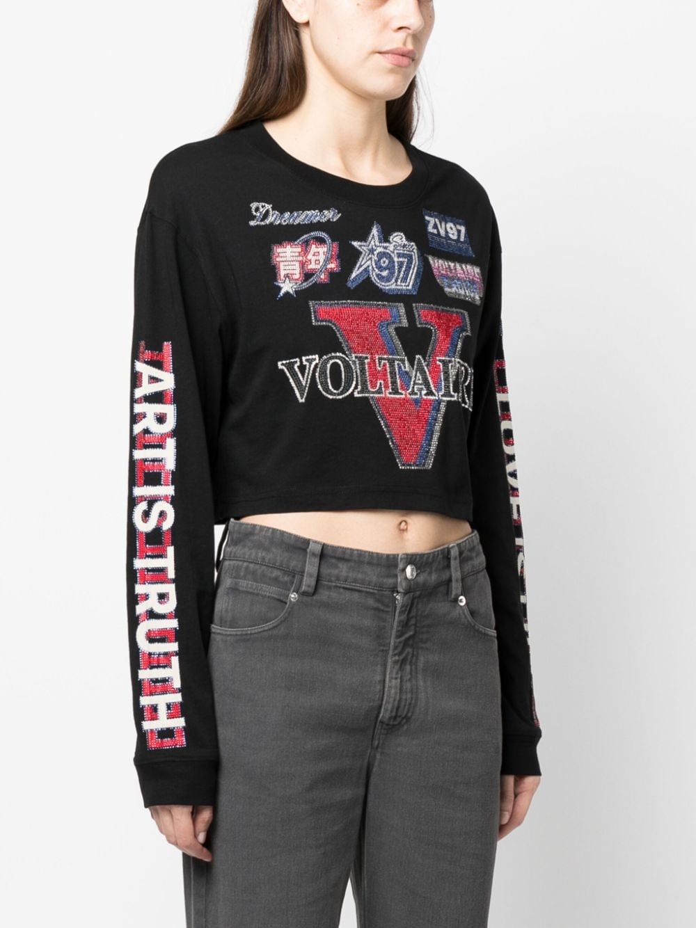 Iona Voltaire cropped long-sleeve T-shirt - 3