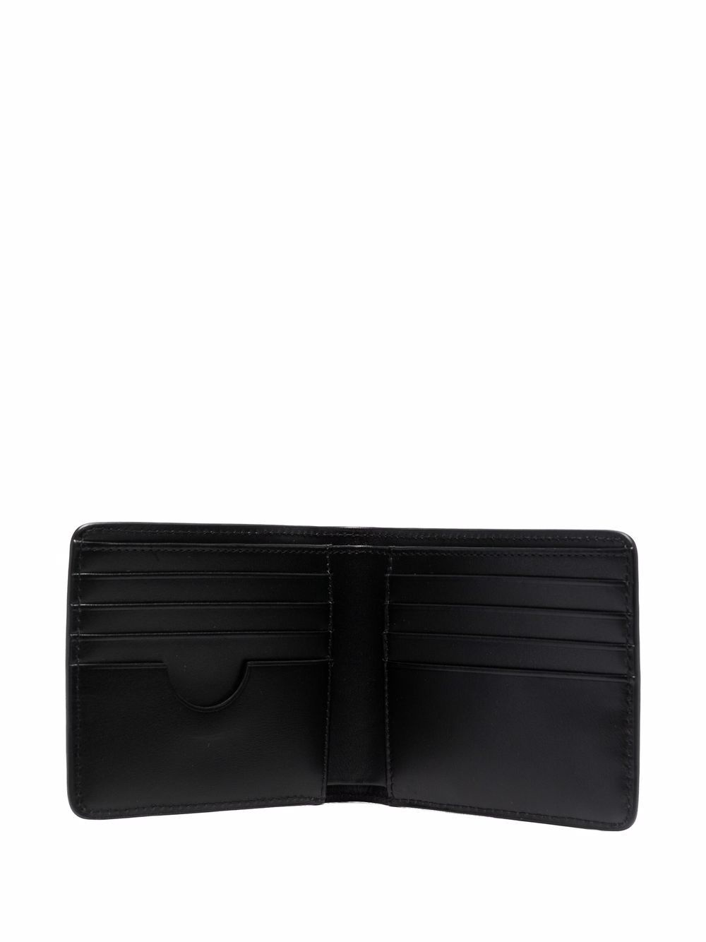 logo-print leather cardholder - 3