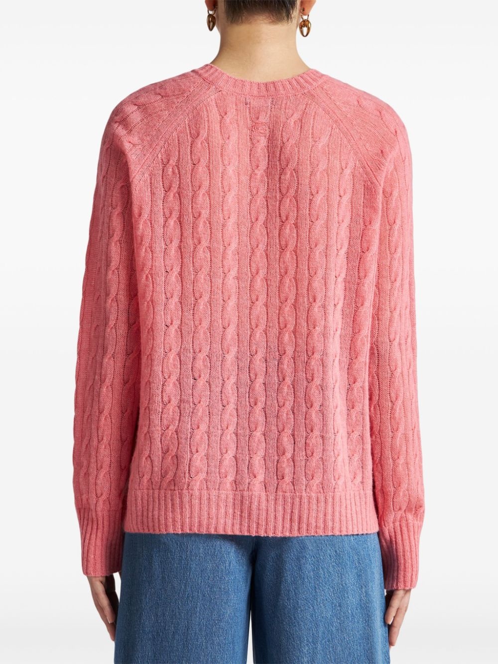 cable-knit cashmere jumper - 3
