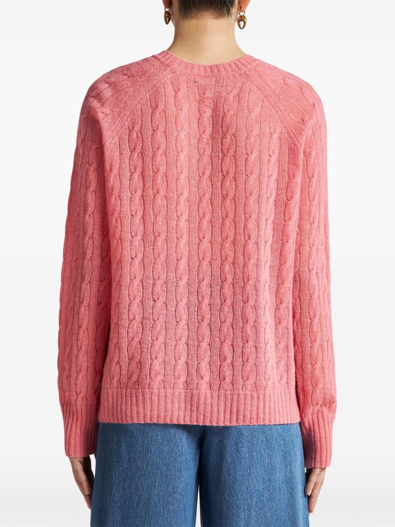 cable-knit cashmere jumper 3