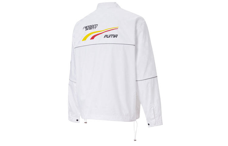 PUMA x Rdet Coach Jacket 'White Black' 598062-02 - 2