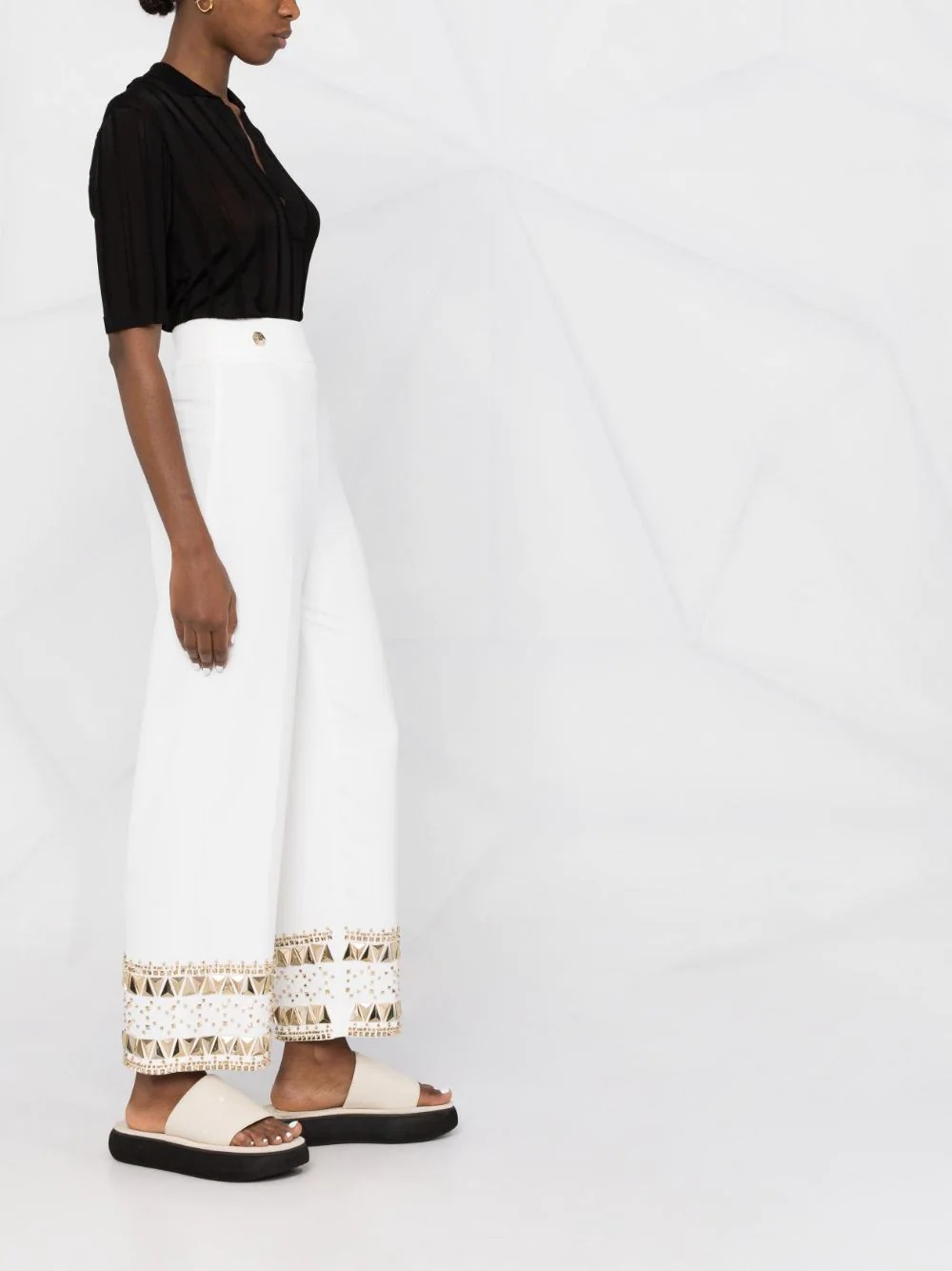 Cady gold-studded trousers - 4