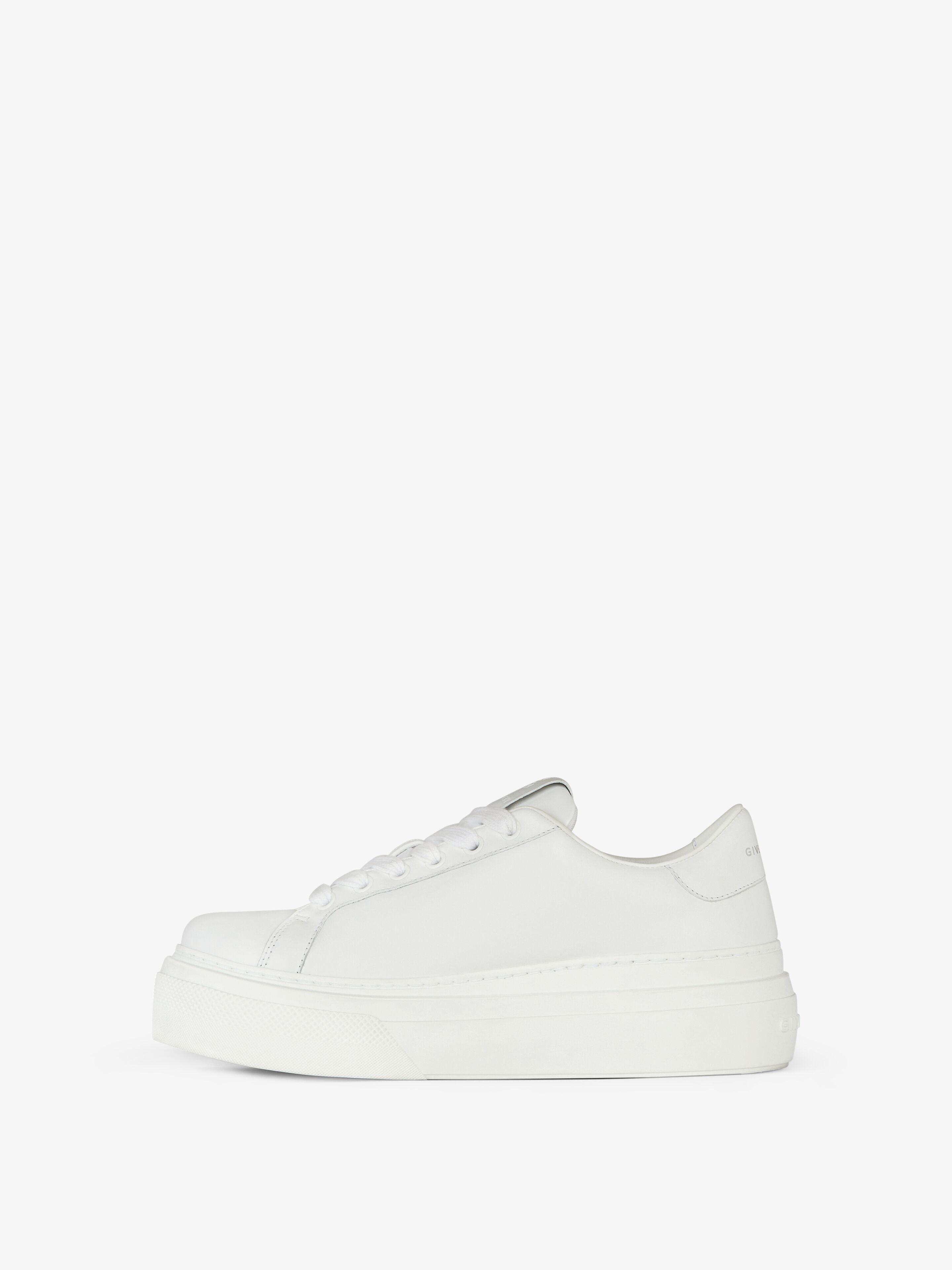 CITY PLATFORM SNEAKERS IN LEATHER - 3