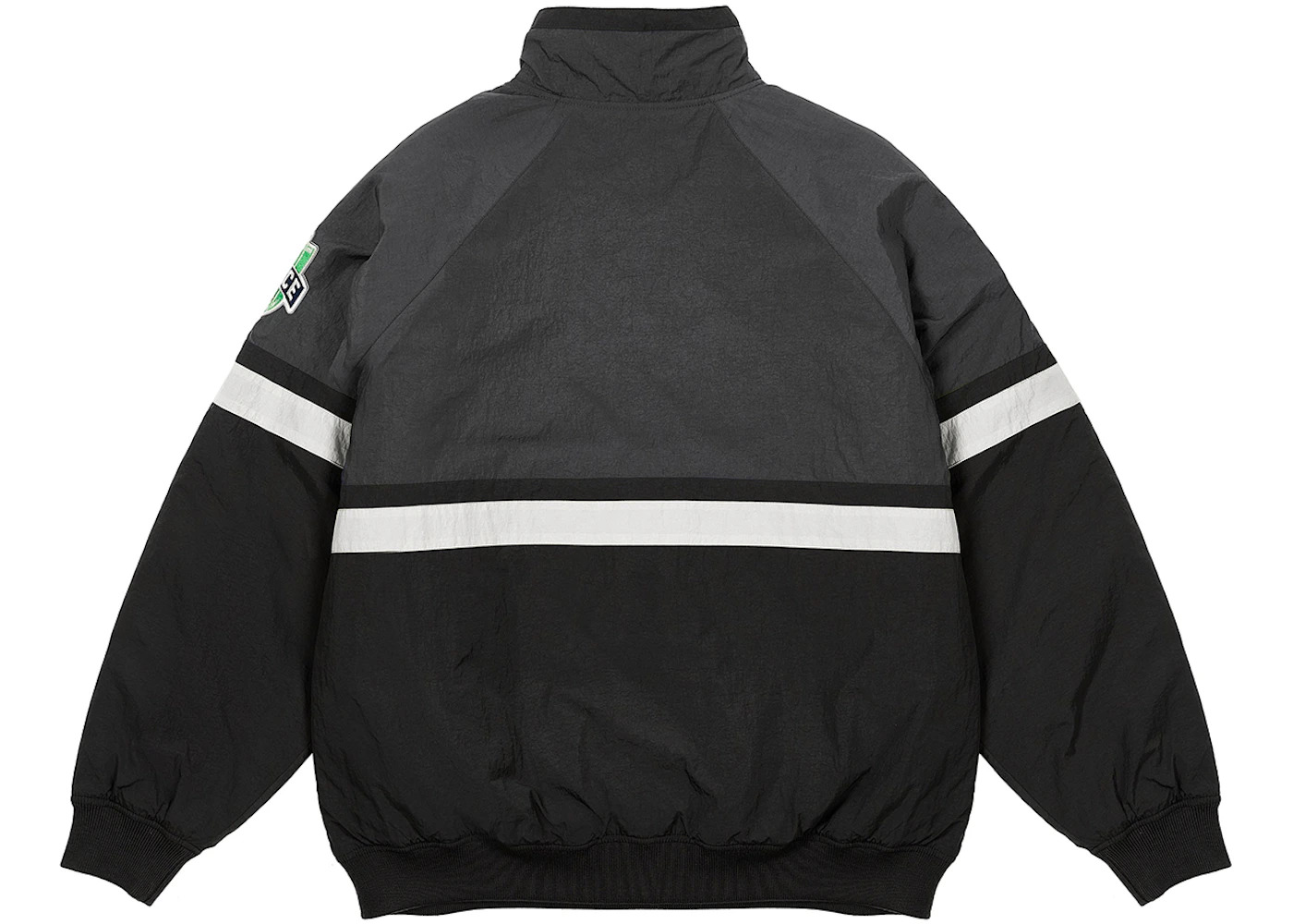 Palace Breakout Half Zip Bomber Black/Silver - 2