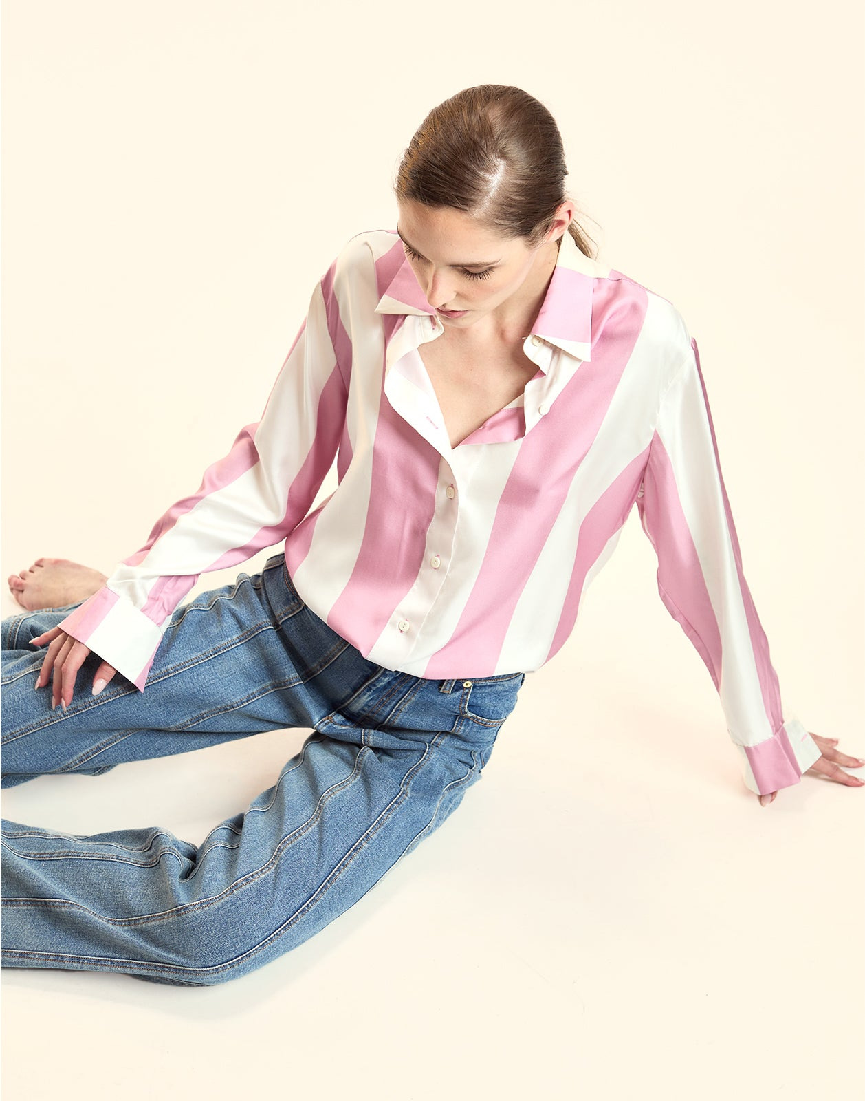 Collectible Stripe Silk Shirt - 2