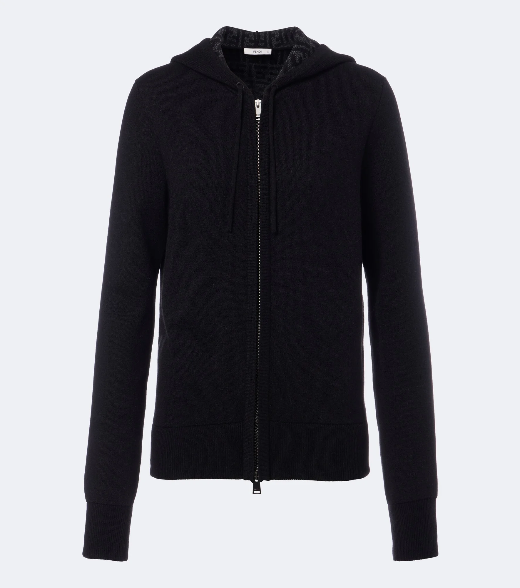 Zucca cashmere-blend zip-up hoodie - 1