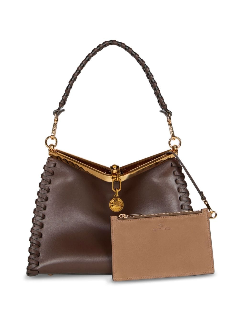 medium Vela leather shoulder bag - 3