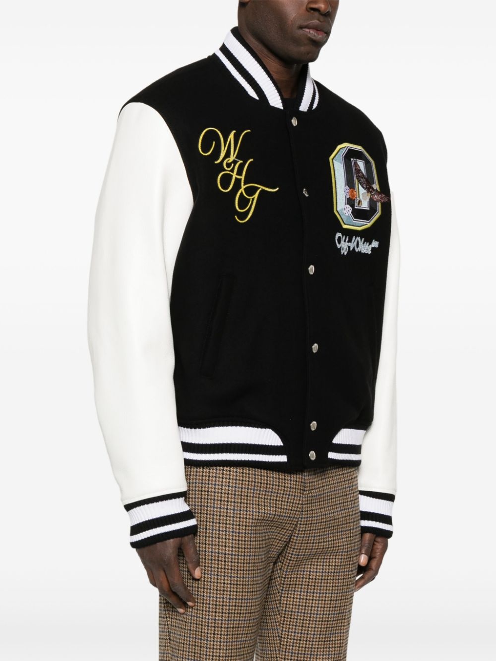 crystal-embellished bomber jacket - 4