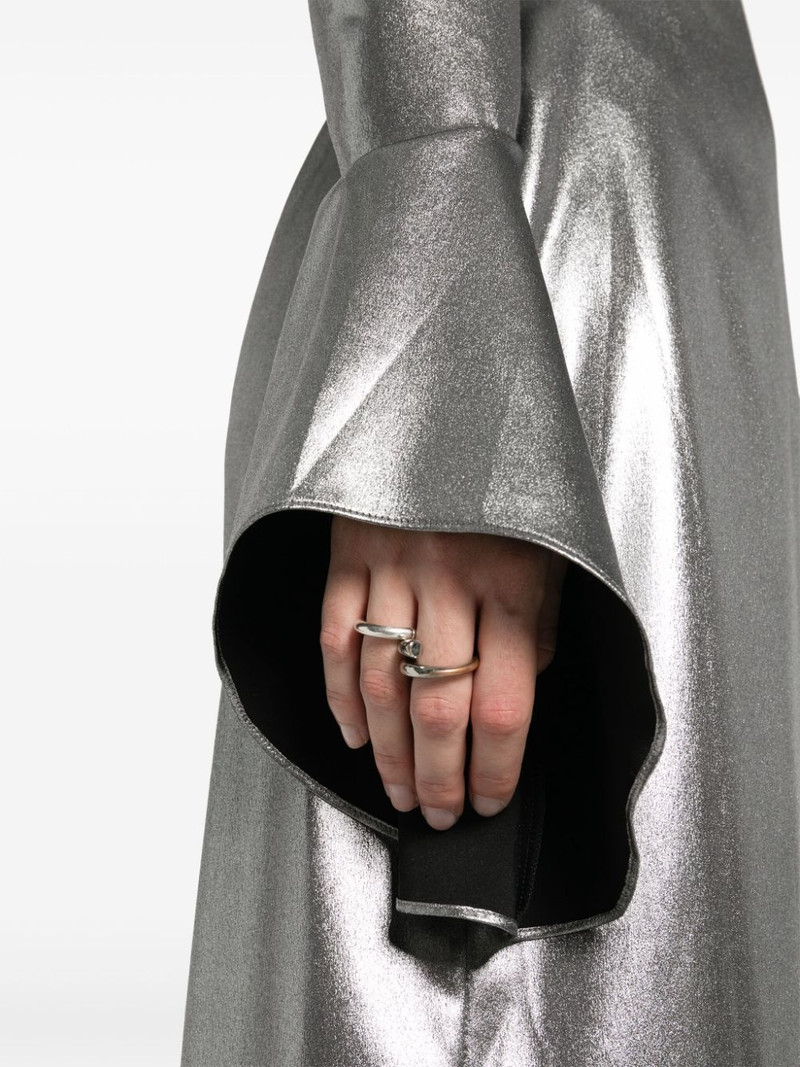 lamÃ© wrap midi dress 5