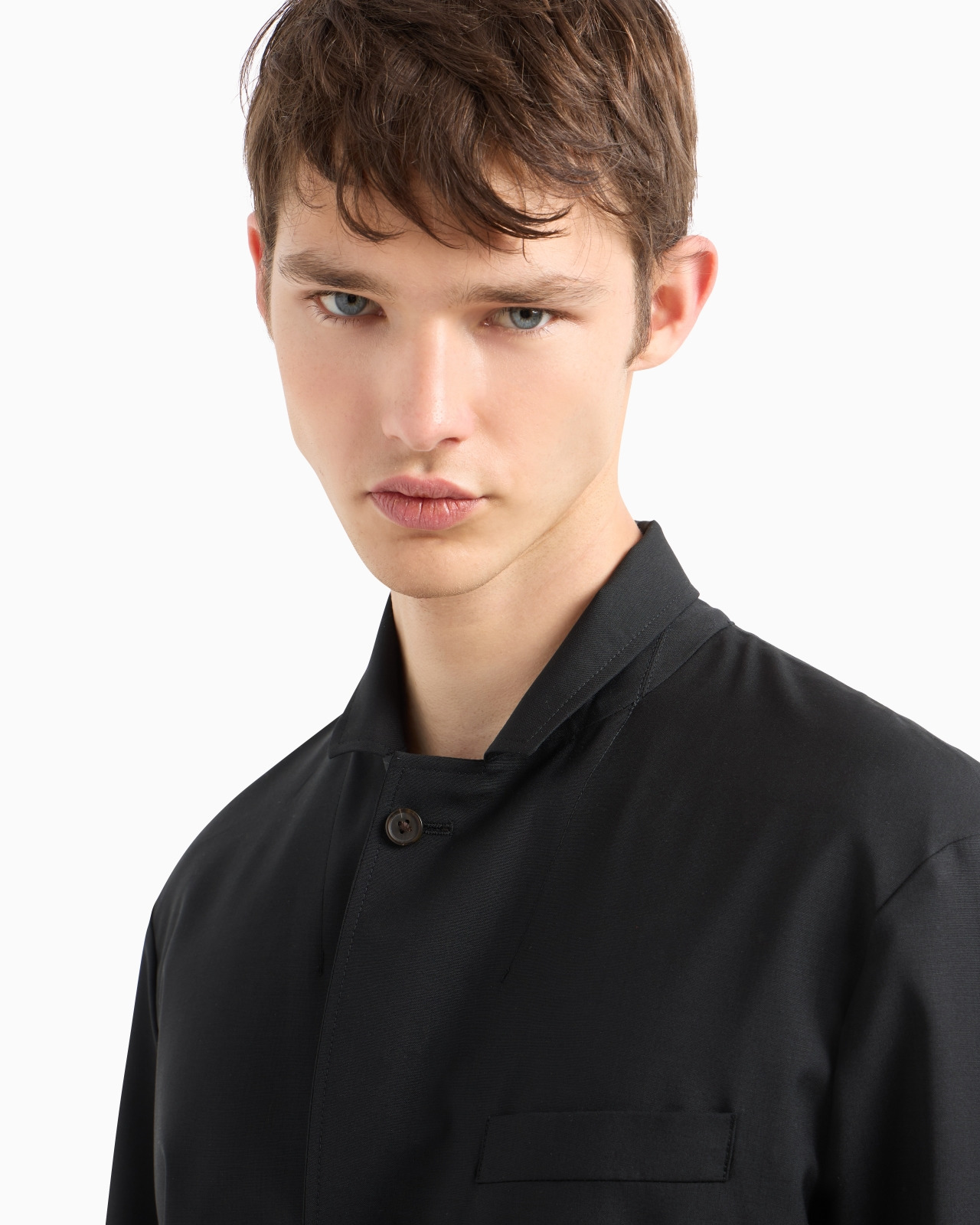 SINGLE-BREASTED JACKET IN SUPER LIGHT WOOL - 5