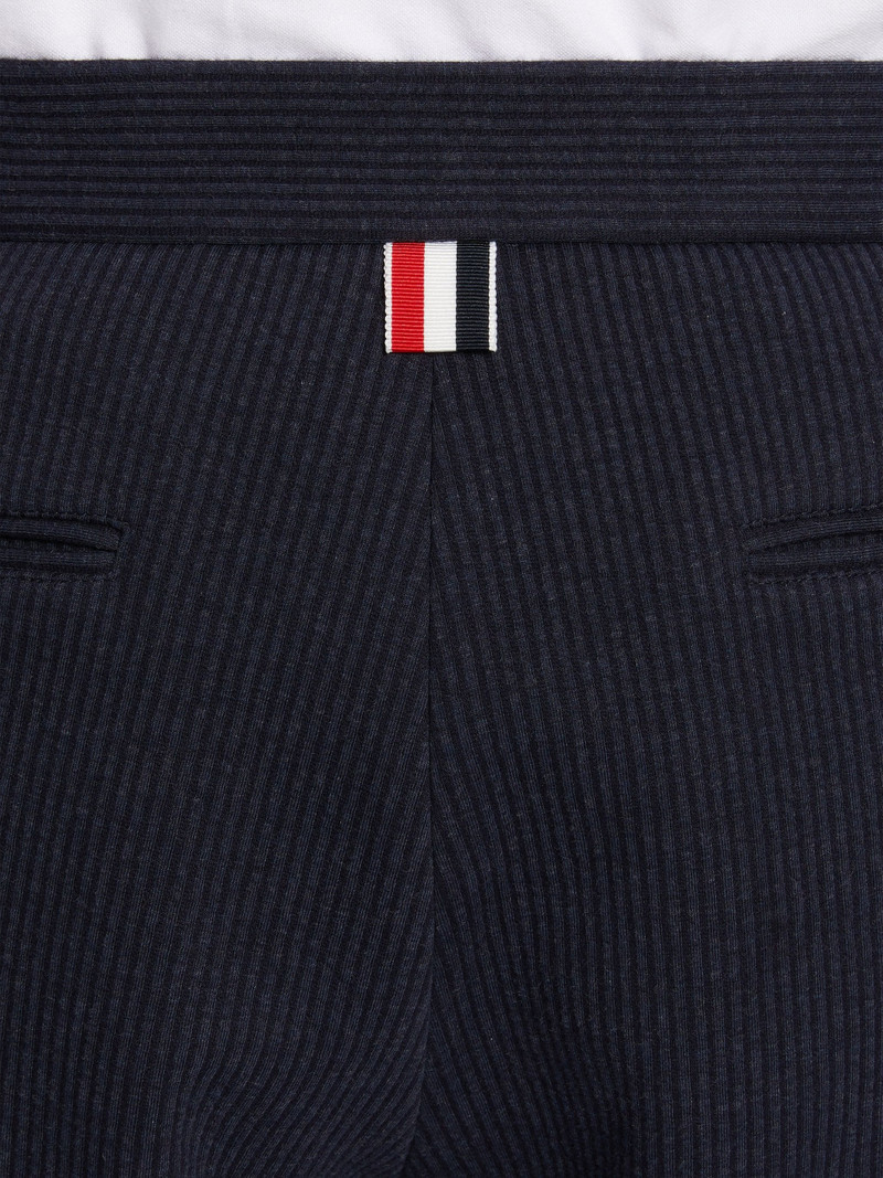 Navy Double Face Tech Seersucker Backstrap Bermuda Short 6