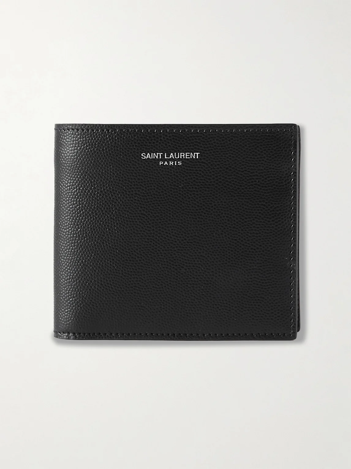 Pebble-Grain Leather Billfold Wallet - 1
