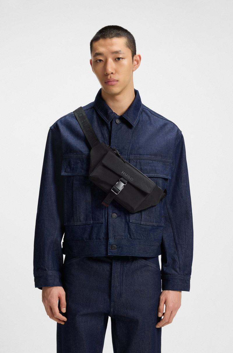 HUGO ADJUSTABLE BELT BAG WITH TONAL LOGO outlook