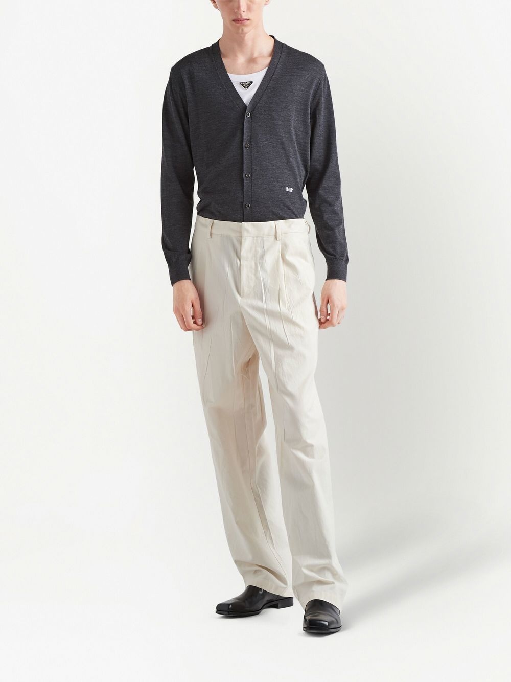 fine-knit V-neck cardigan - 2