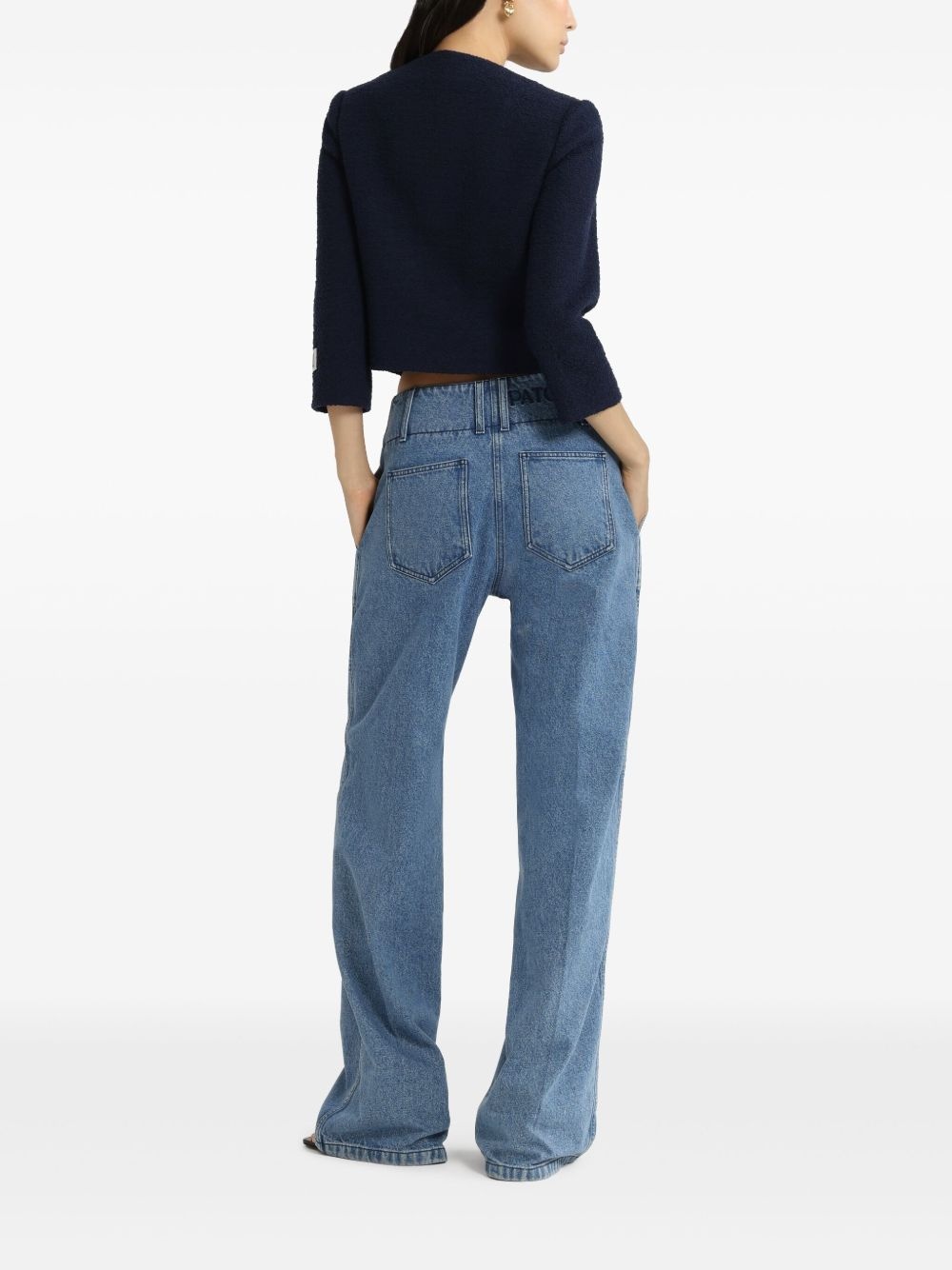 collarless blazer - 3