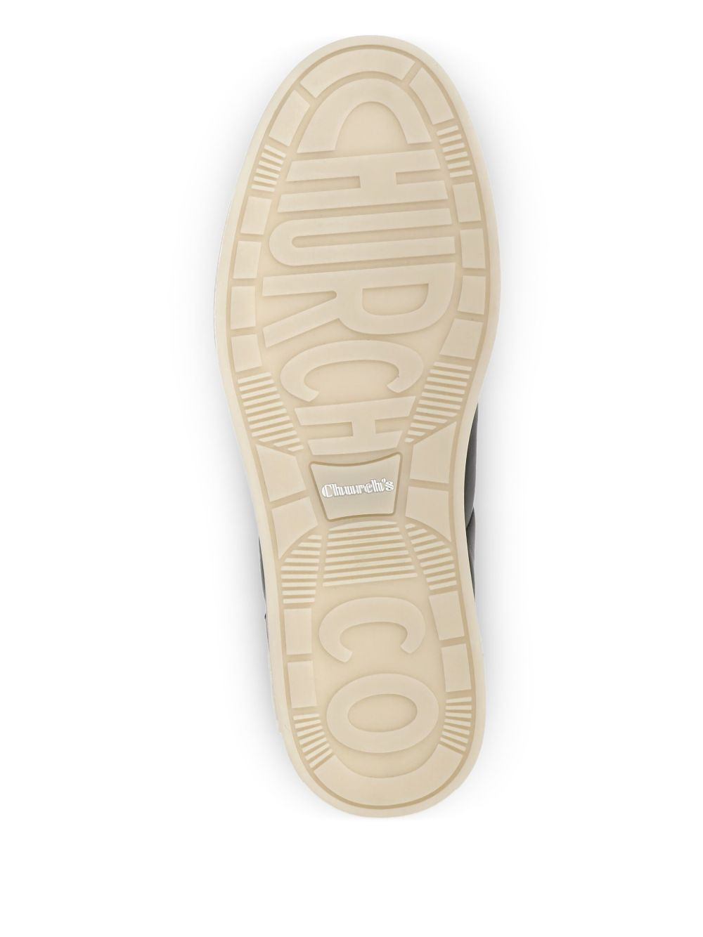 logo-detail leather sneakers - 4