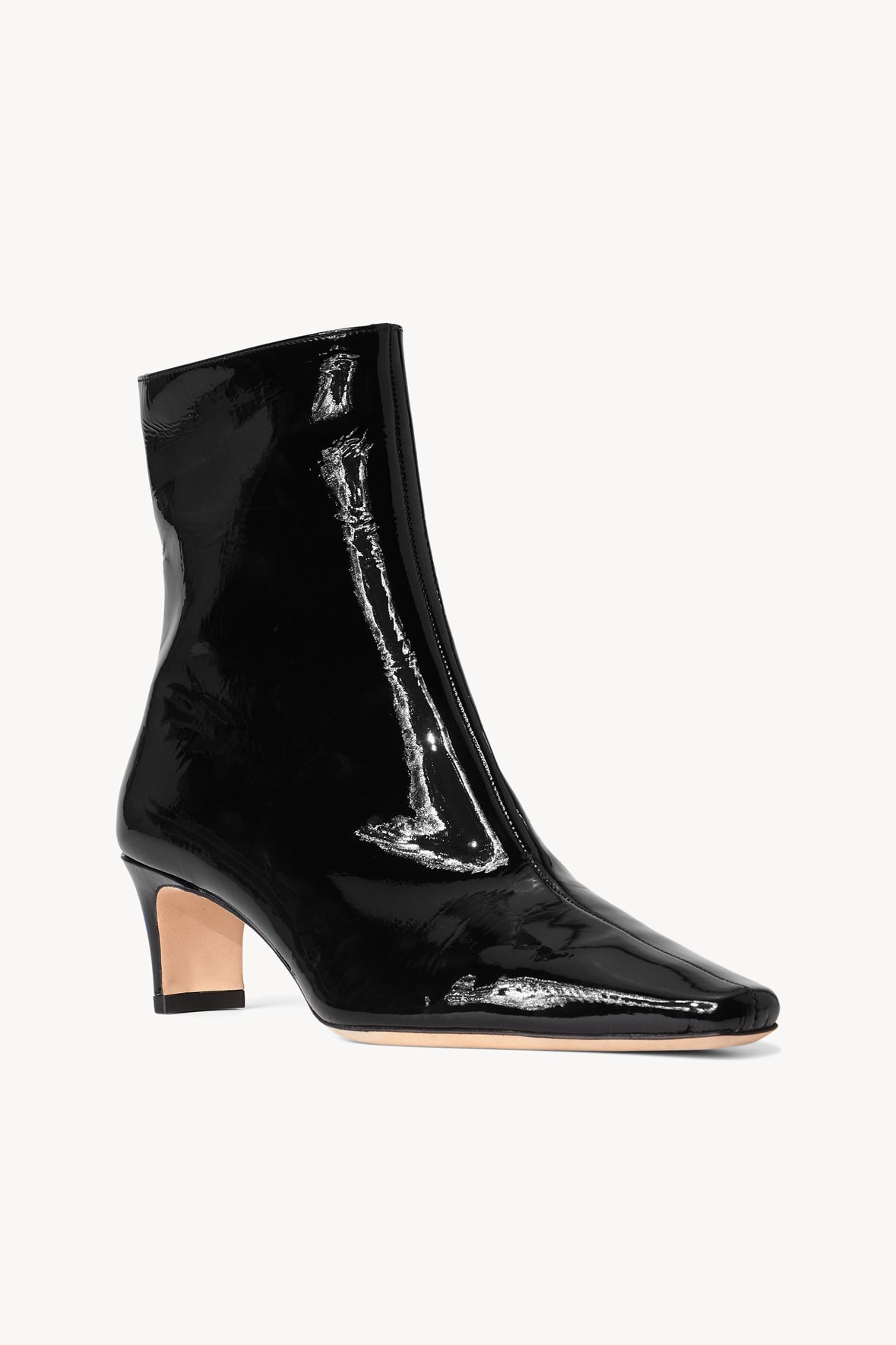 STAUD WALLY ANKLE BOOT BLACK PATENT - 3