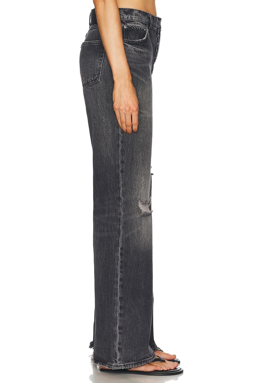 Jade Low Rise Relaxed Flare - 3