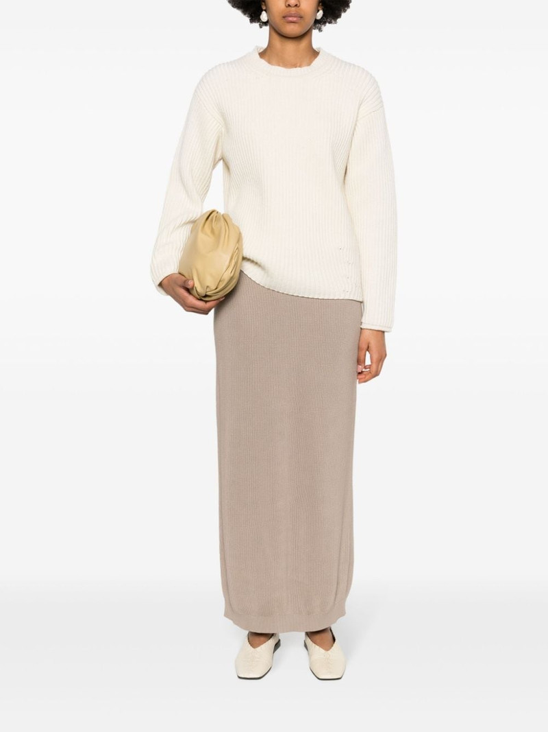 Brunello Cucinelli ribbed-knit midi skirt outlook