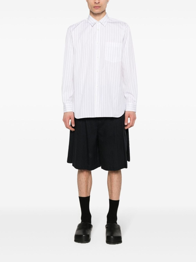 Comme des Garçons SHIRT striped cotton shirt outlook