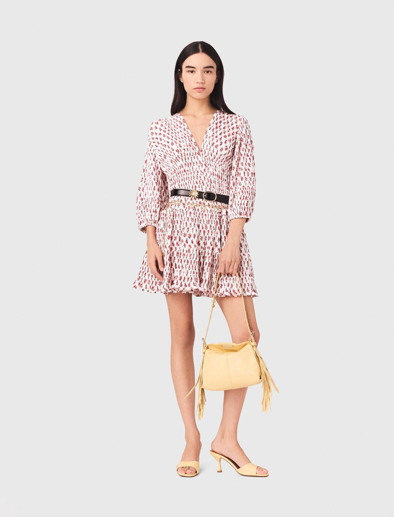 maje Patterned pleated dress outlook