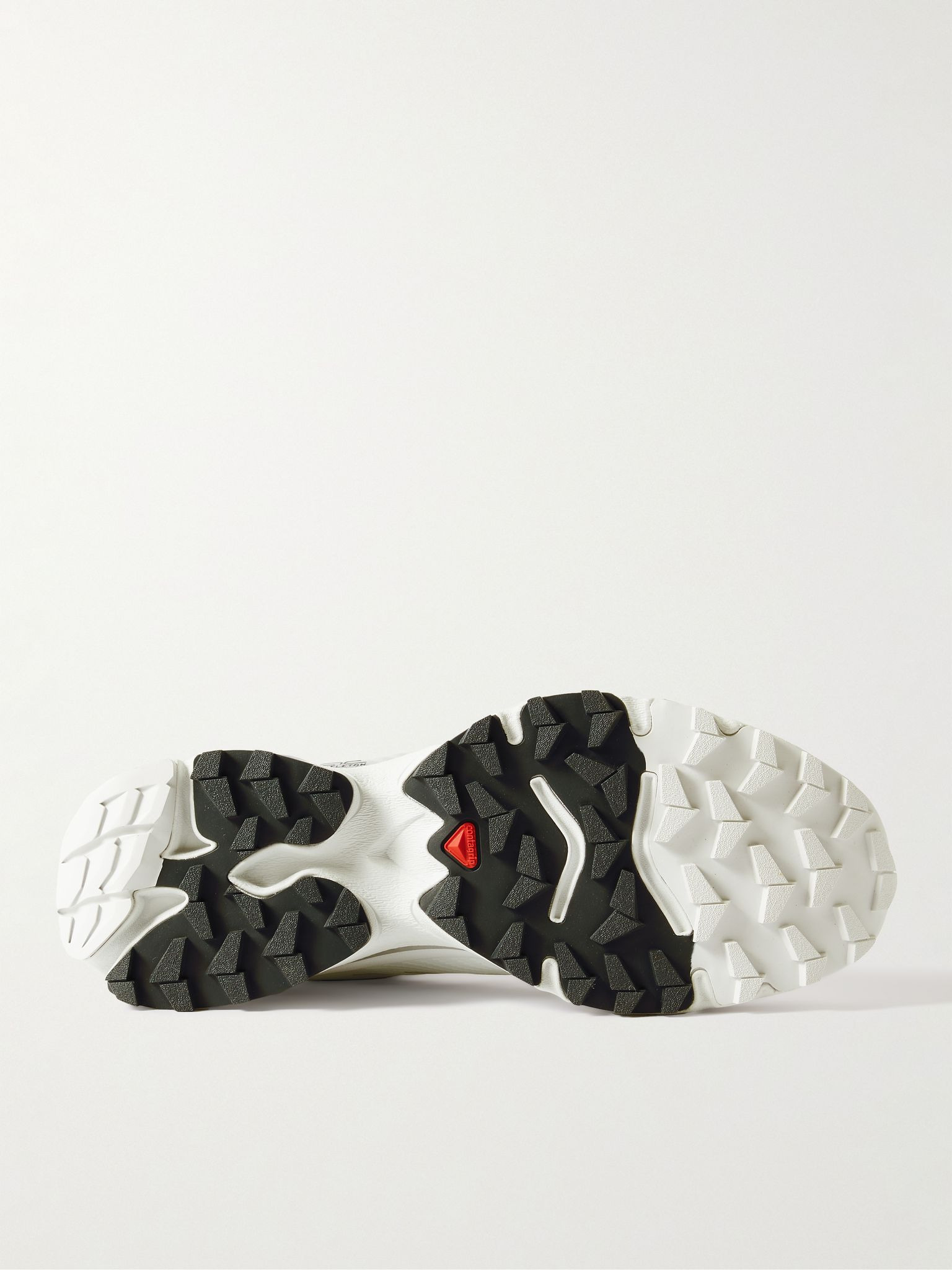 XT-4 Rubber-Trimmed Mesh Sneakers White - 3