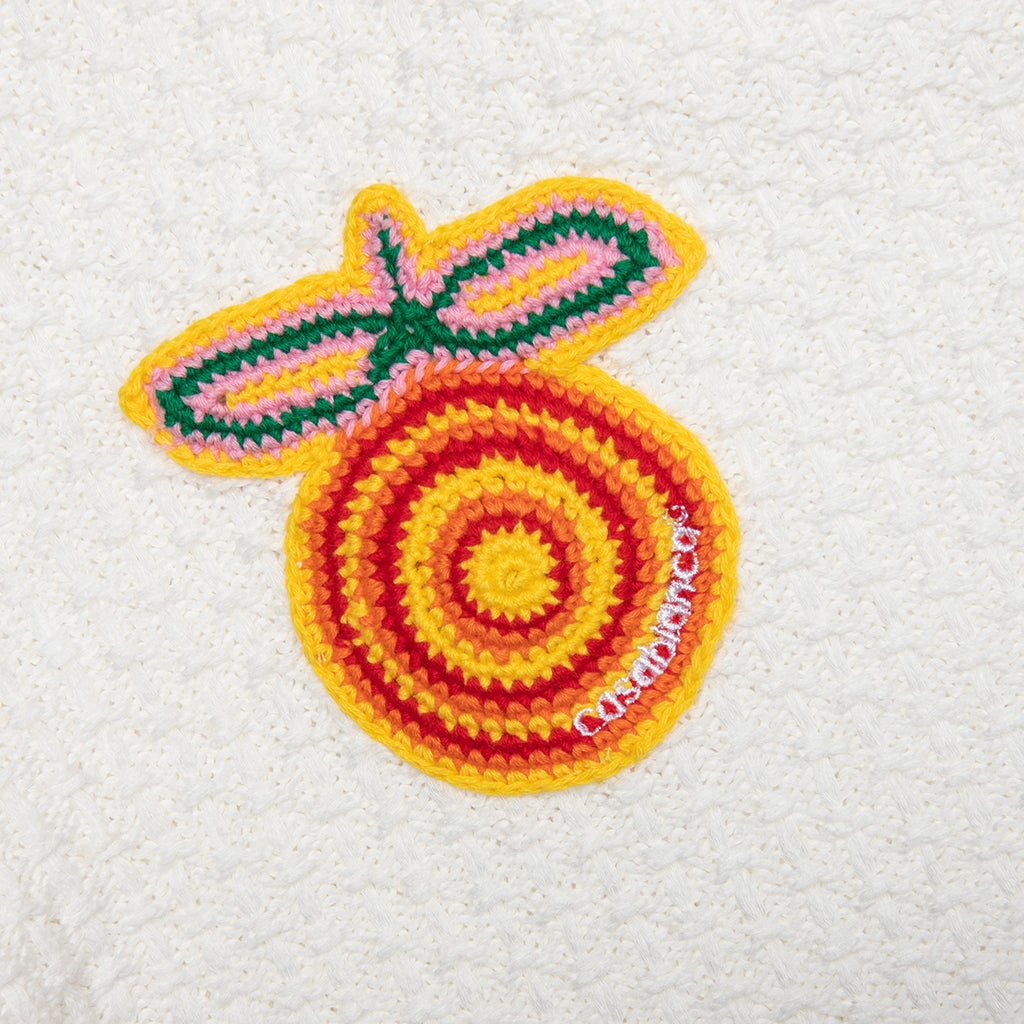 CROCHET SHORTS WITH PATCHES - WHITE - 4
