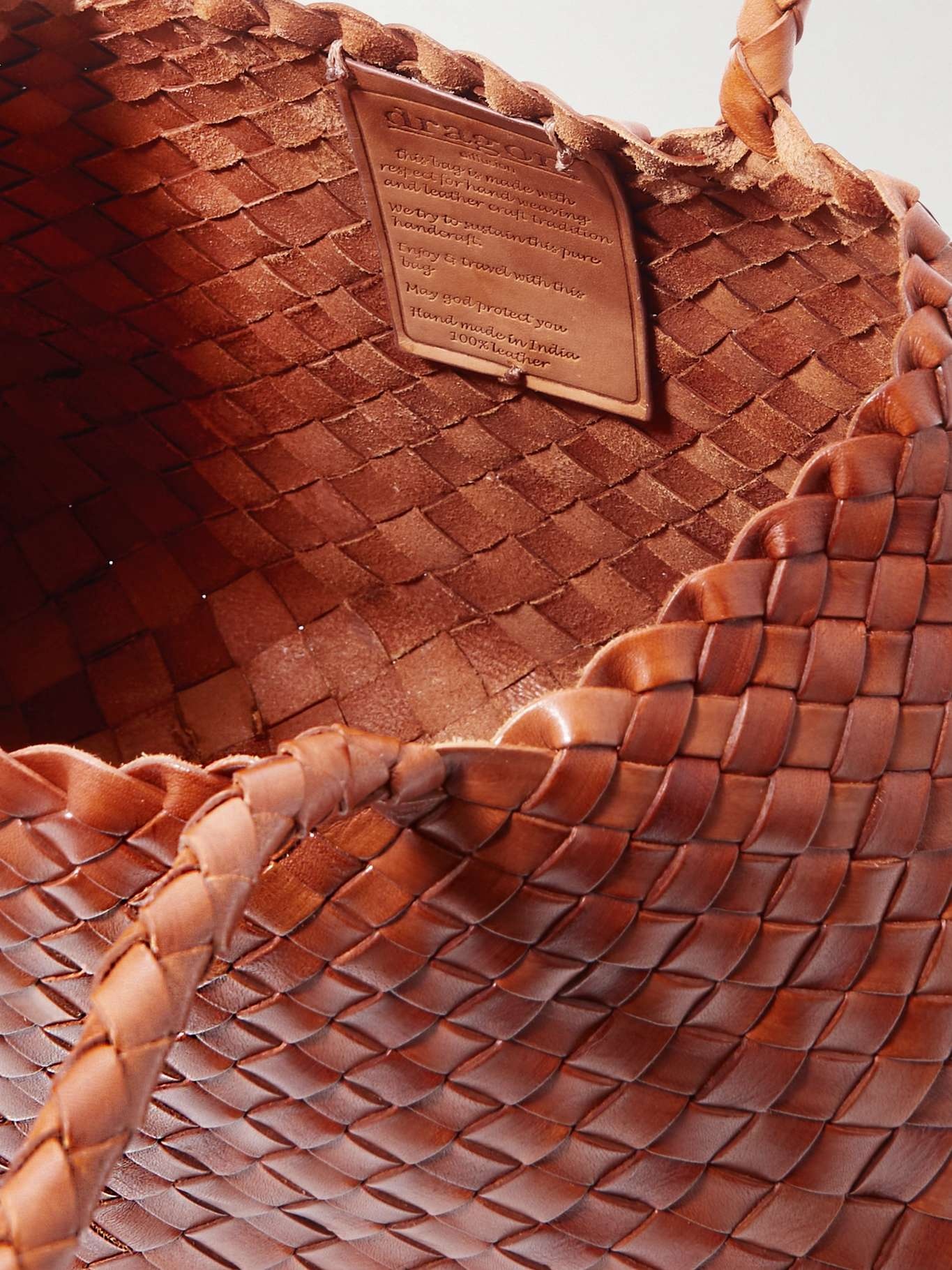 Santa Croce Big woven leather tote - 5