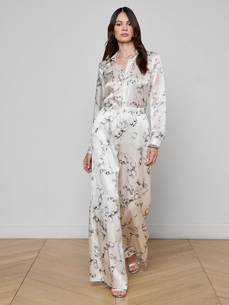 Gavin Silk Wide-Leg Pant 5