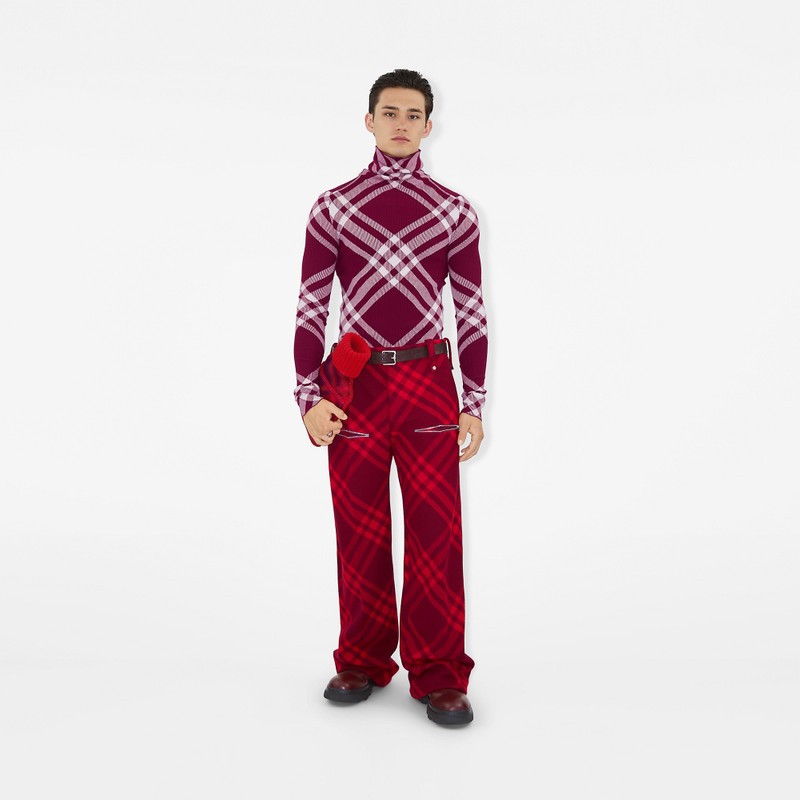 Burberry Check Wool Trousers outlook