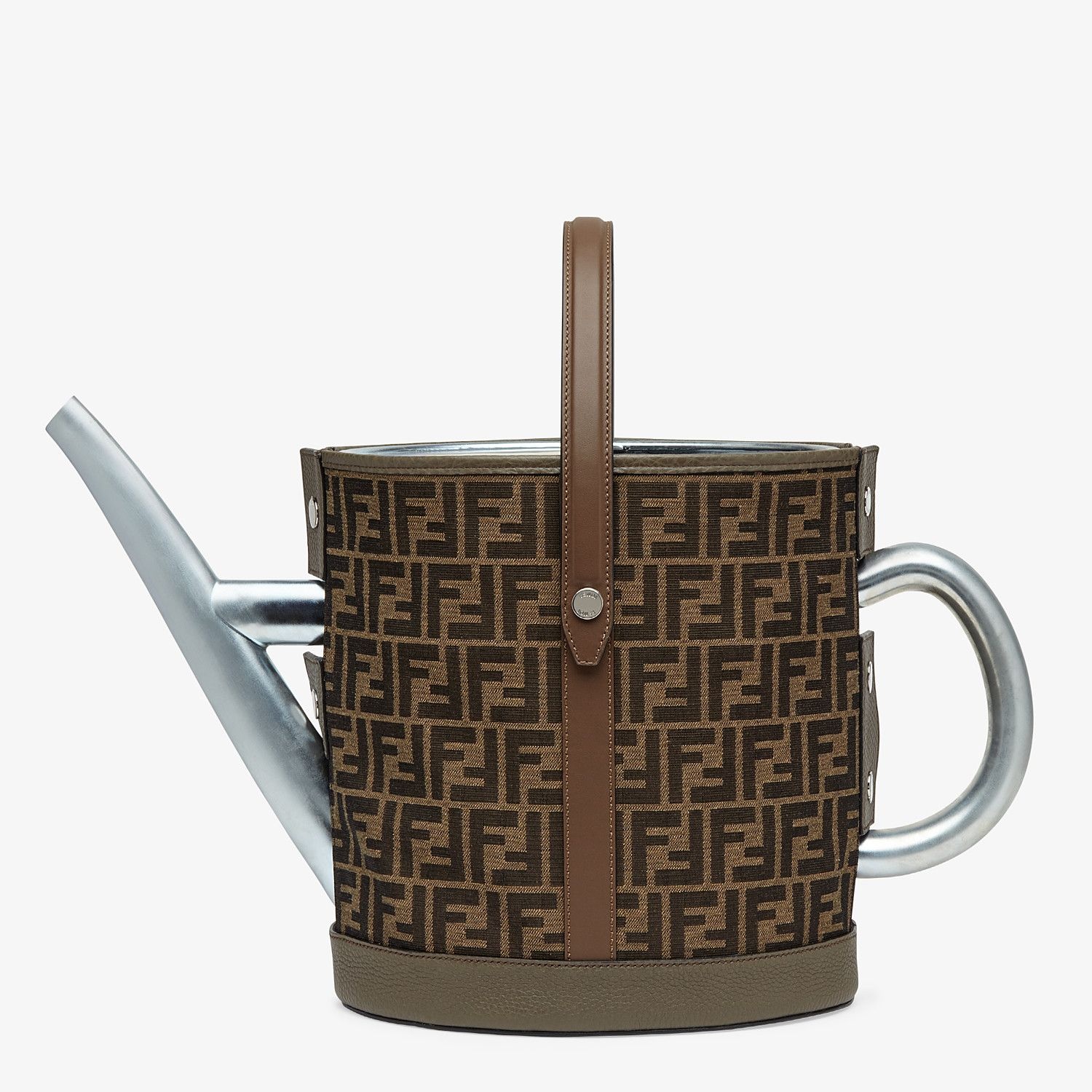 Brown fabric watering can - 1