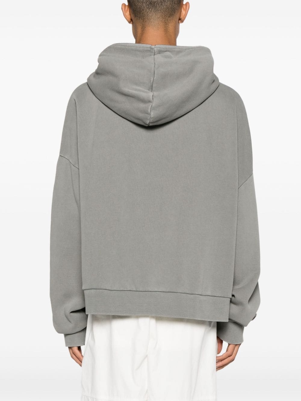 organic-cotton zip-up hoodie - 5