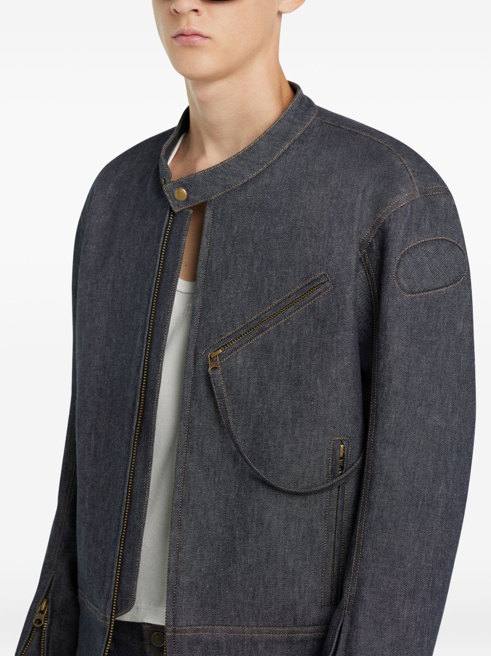 denim bomber jacket - 5