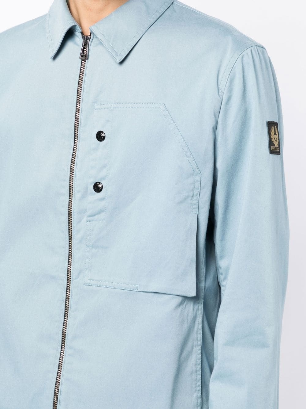 Slant shirt jacket - 5