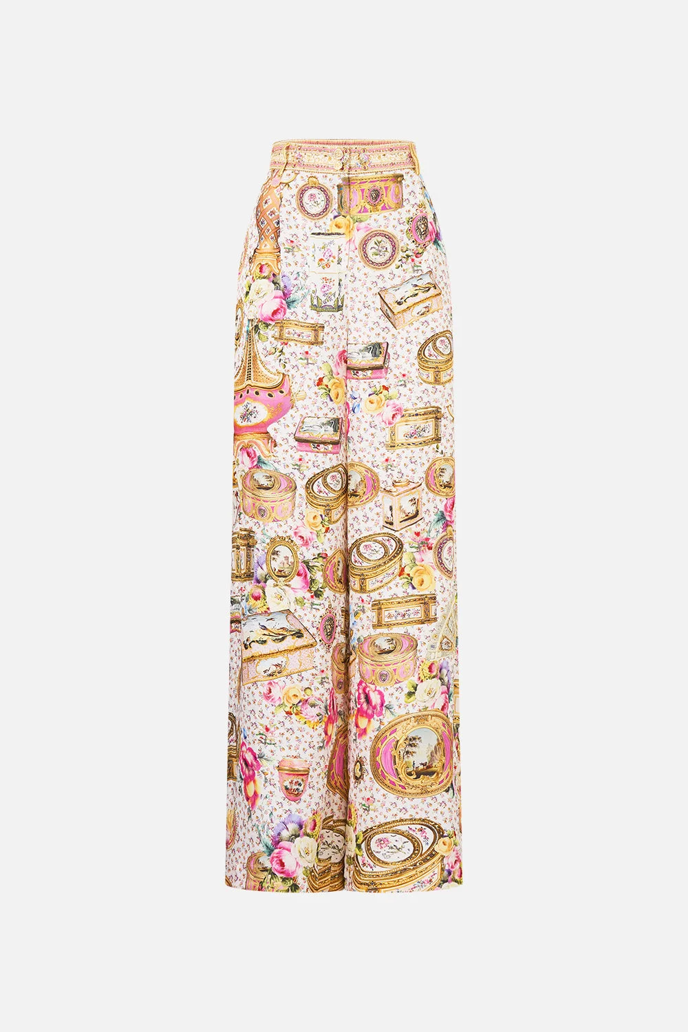 WIDE LEG WAISTED PANT - 1