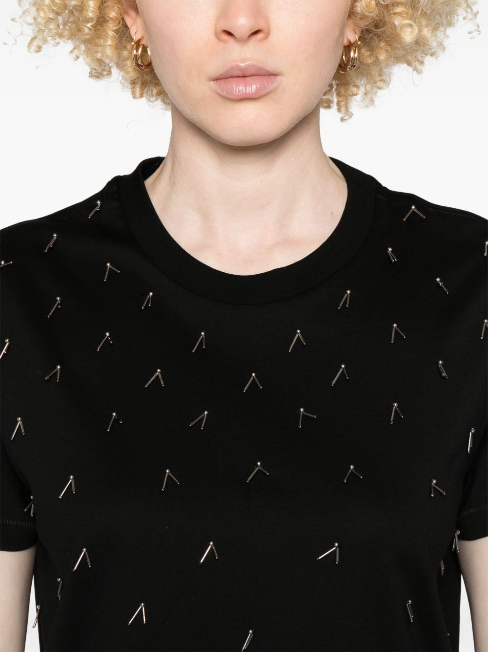 beaded T-shirt - 5