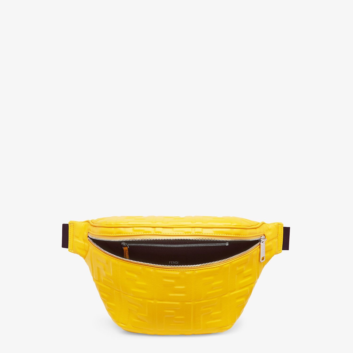 Yellow nappa leather belt bag - 4