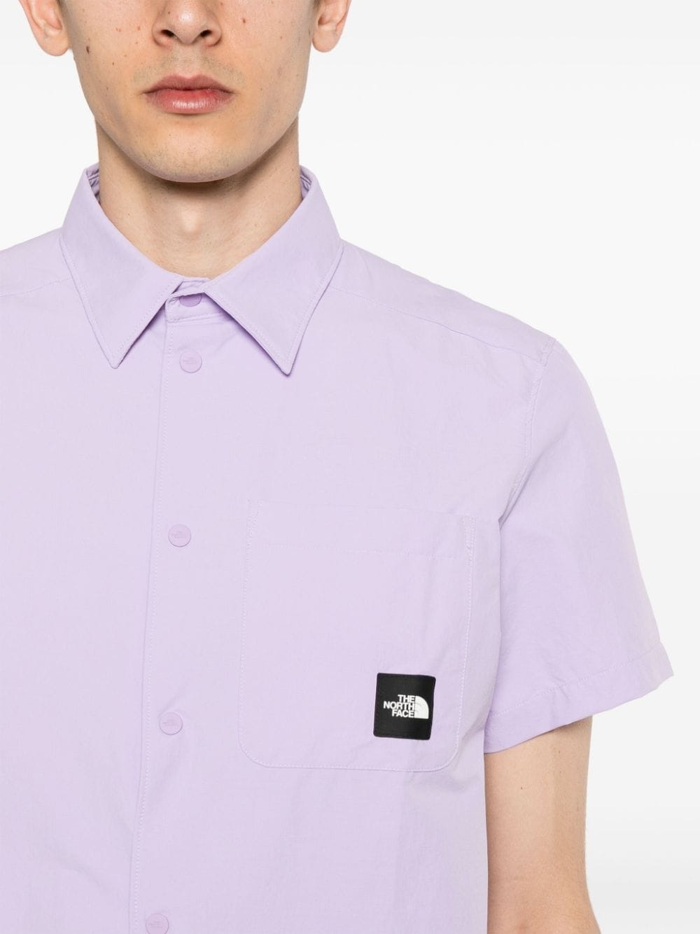 Murray logo-patch shirt - 5